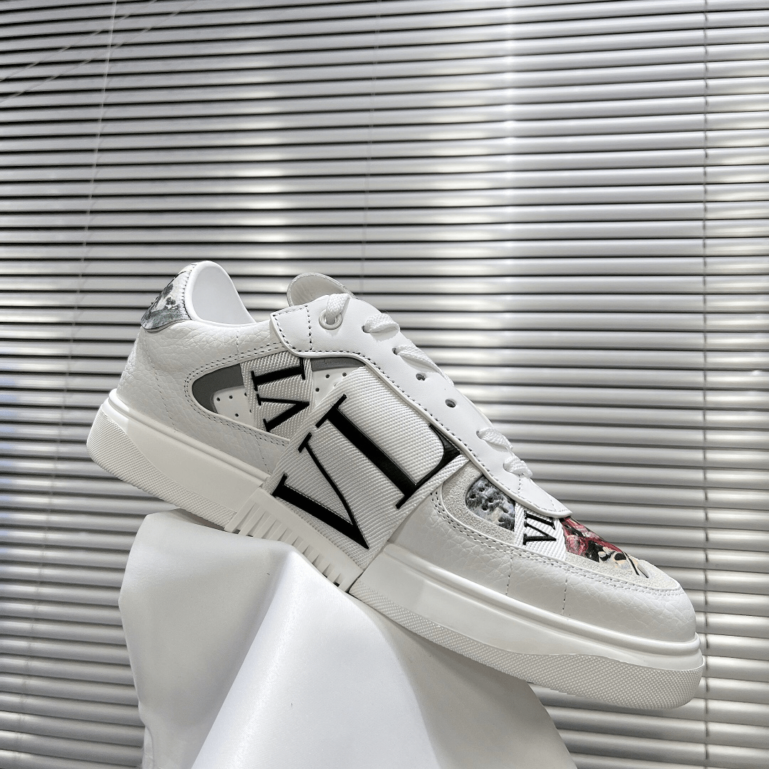 Valentino ONE STUD lace-up sneakers in calfskin