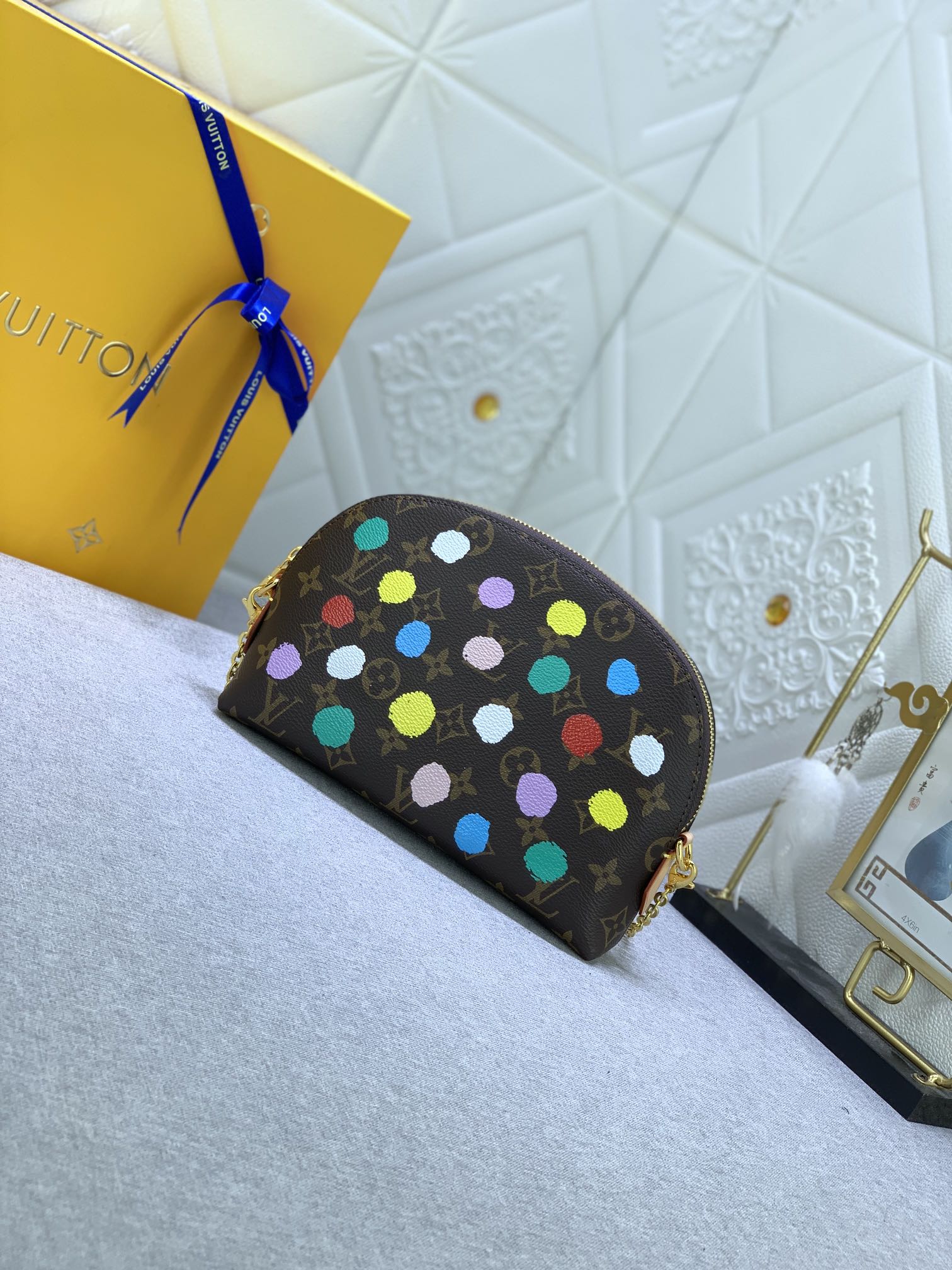 Louis Vuitton X Yk Cosmetic Pouch Monogram Coated Canvas 21.5Cm M81895