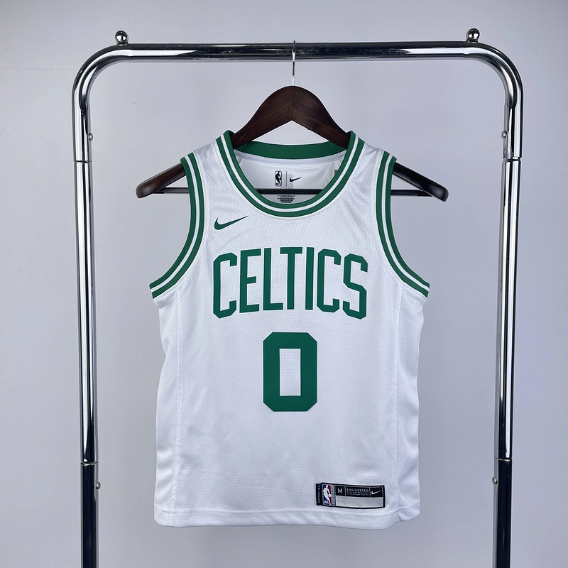 2023 NBA Boston Celtics kids 0 TATUM Basketball Jersey