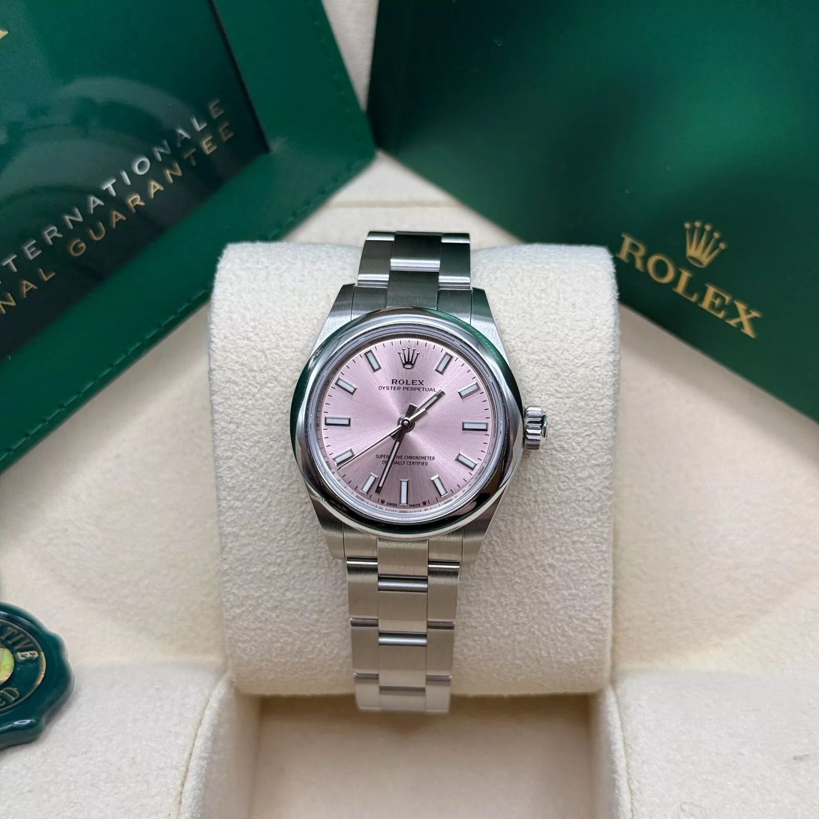 Rolex Oyster Perpetual 31mm 277200-0009 Pink Dial Oyster Bracelet Watch