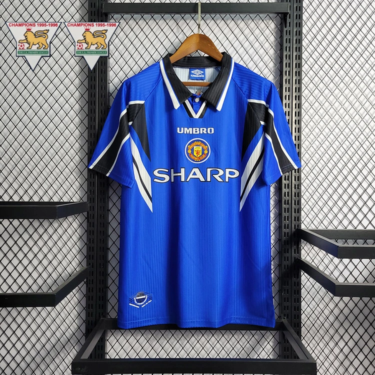 Retro 1996-97 Manchester United away CANTONA BECKHAM GIGGS KEANE Football jersey retro