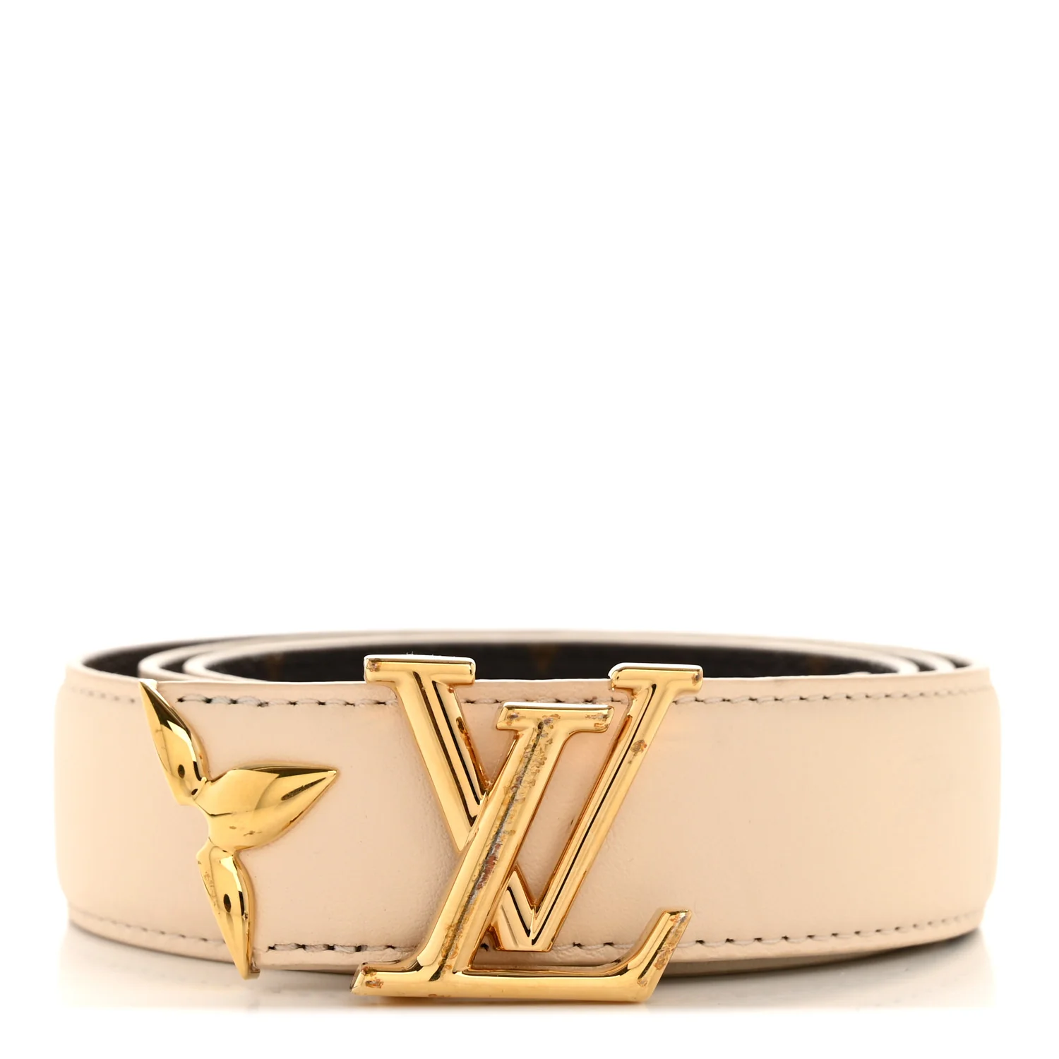 Monogram 30mm Pretty LV Reversible Belt 80 32 Beige