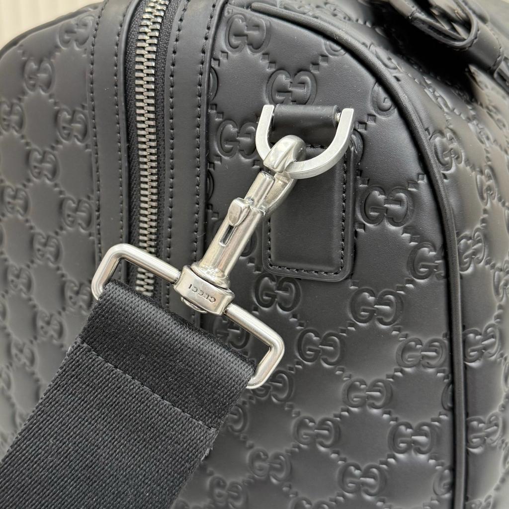 Gucci GG Emblem Medium Duffle Bag Grey 45cm/29in