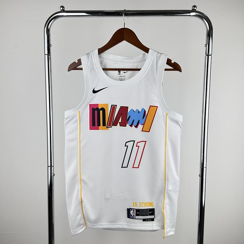 2023 NBA Miami Heat 11 JAQUEZ JR. Basketball Jersey