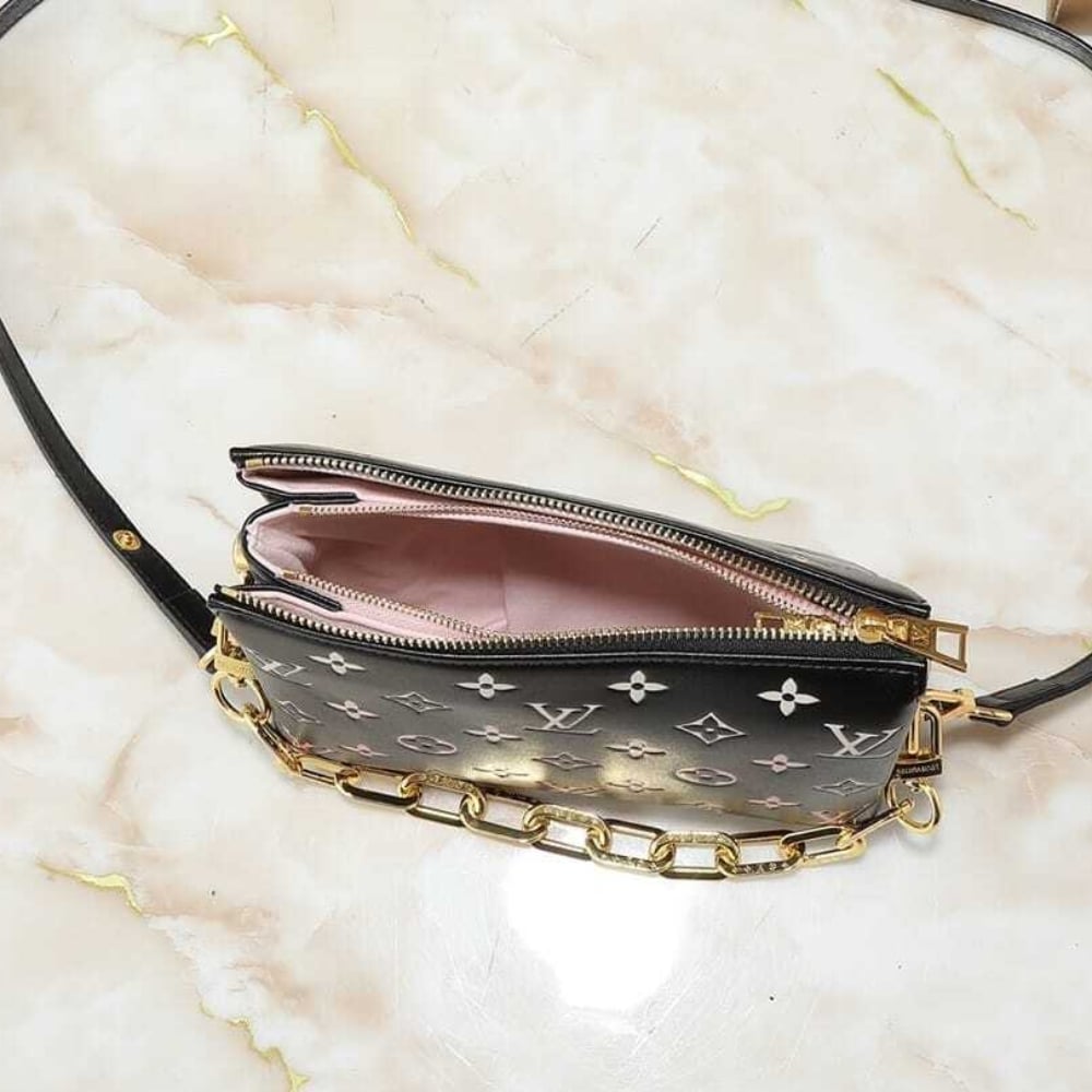 Louis Vuitton Coussin BB Bag Black Pink 21cm M12159