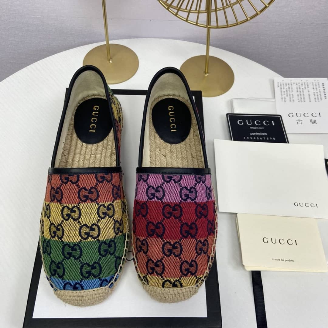 Gucci Gg Multicolour Espadrilles 663674 2U010 4680