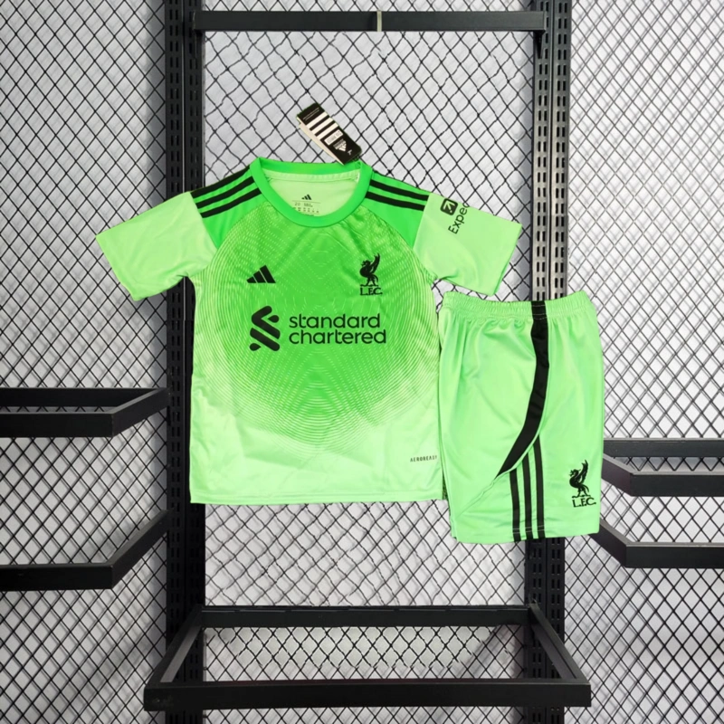 2025-26 Liverpool Goalkeeper Kids Football jersey