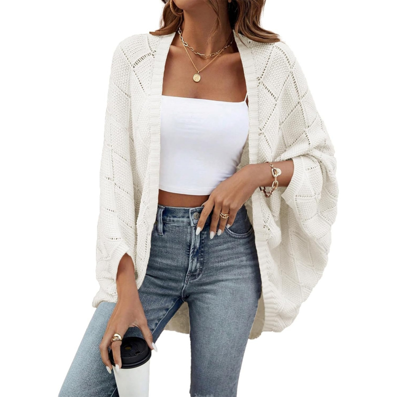 Women's Crochet Oversized Cardigan Sweaters Spring