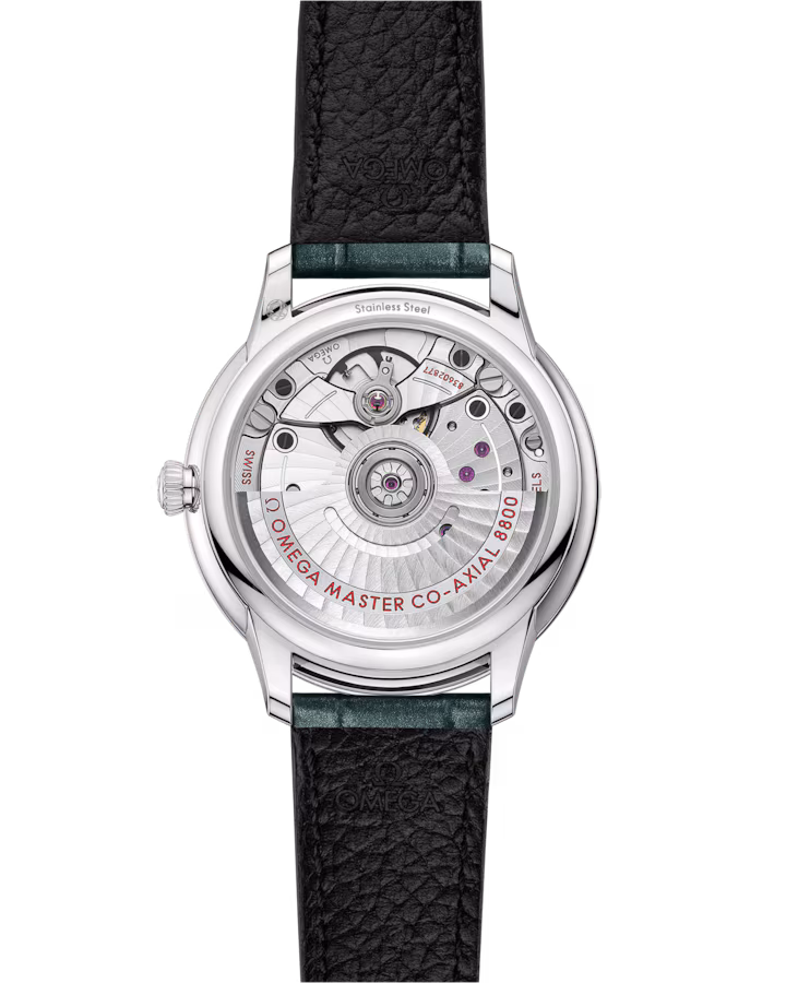 Omega De Ville Prestige 34mm Green Dial with Diamonds Stainless Steel Strap 434.13.34.20.60.001