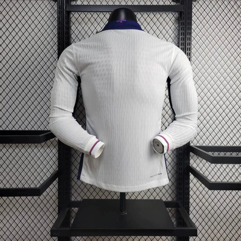 2024-25 England Home Player Long Sleeve  KANE RICE MAGUIRE Football jersey