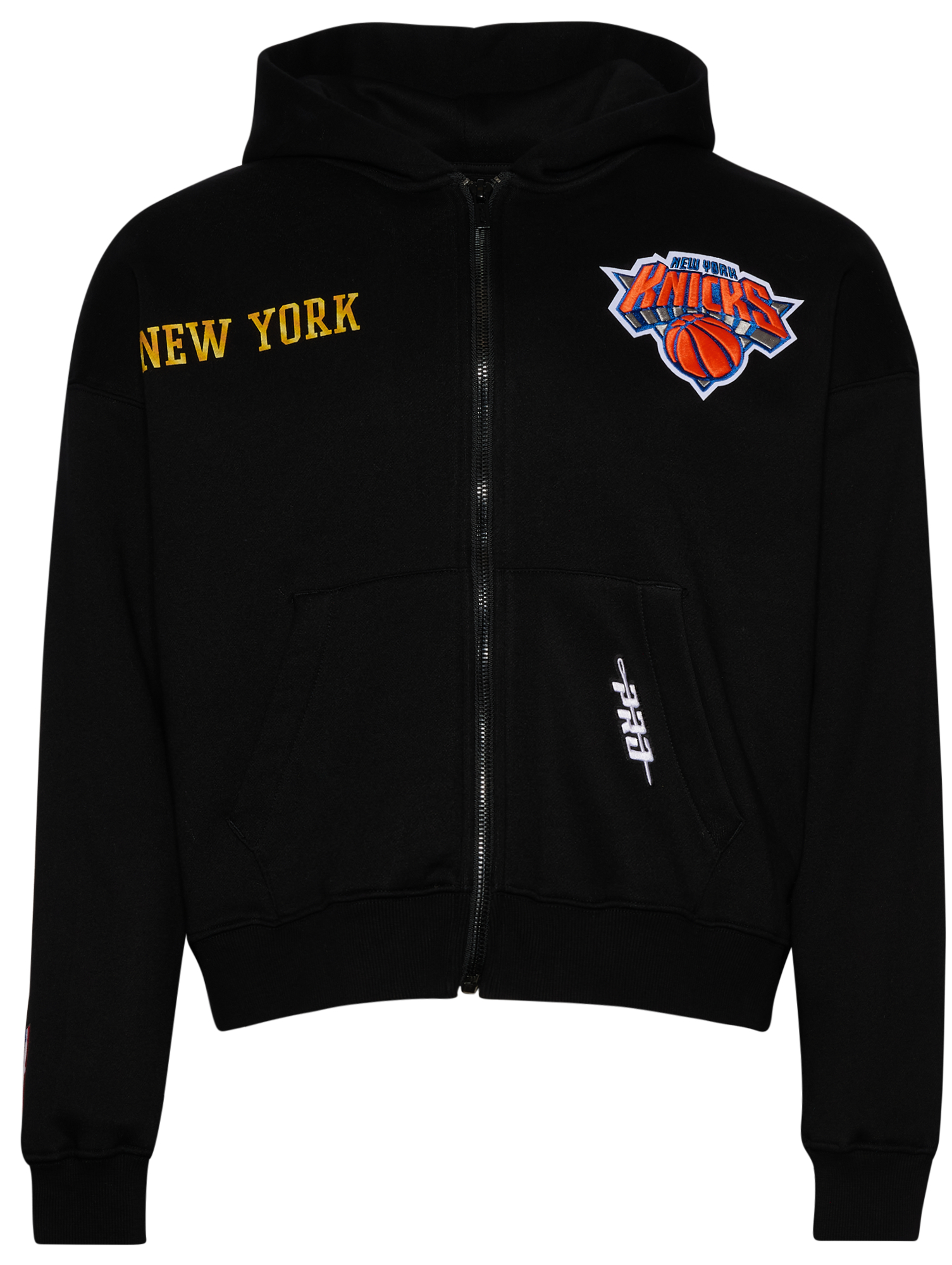 Pro Standard Knicks Gold Hoops Pro Full-Zip Hoodie