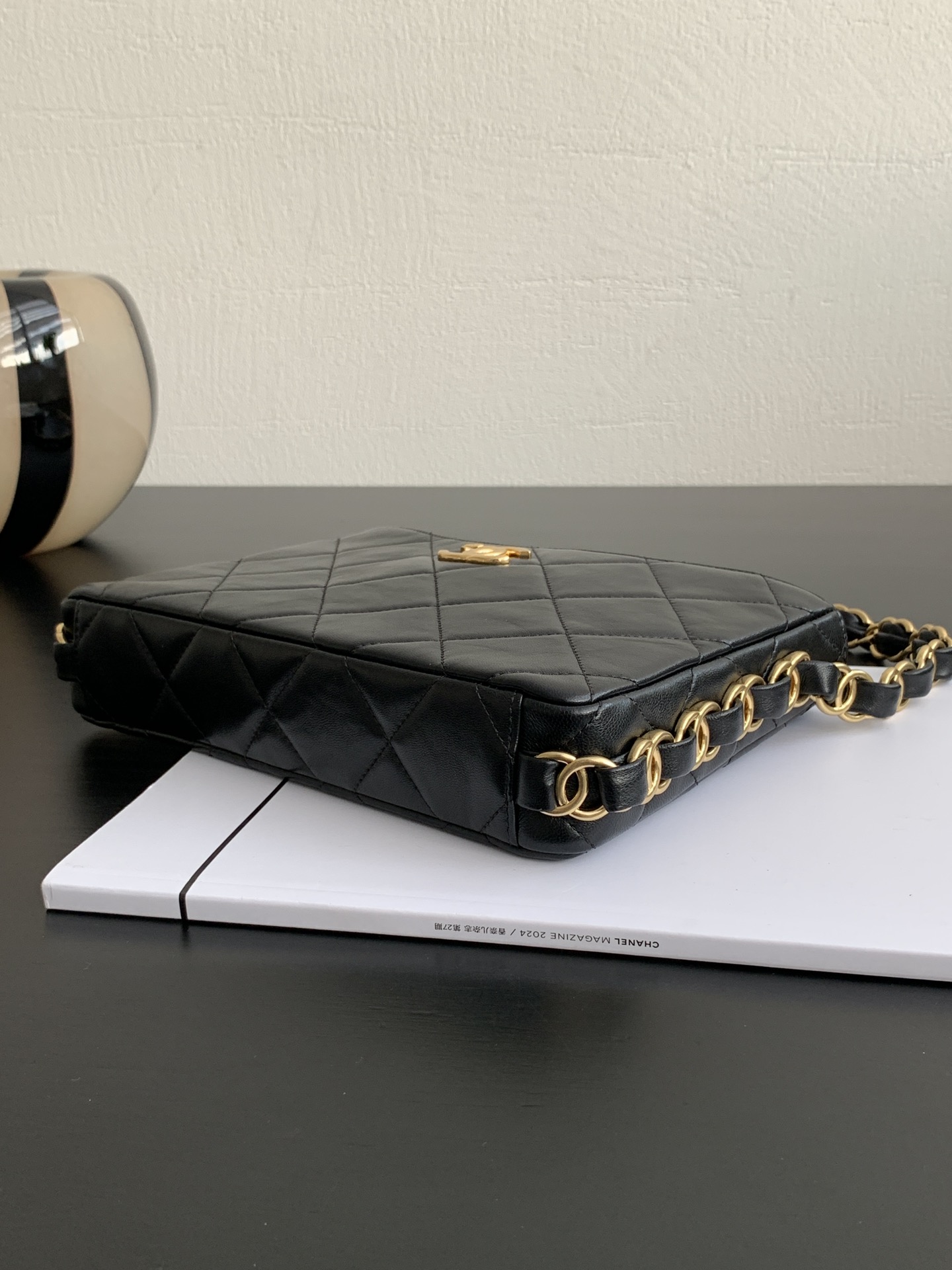 OHANEL 24K thick chain hippie hobo Underarm bag