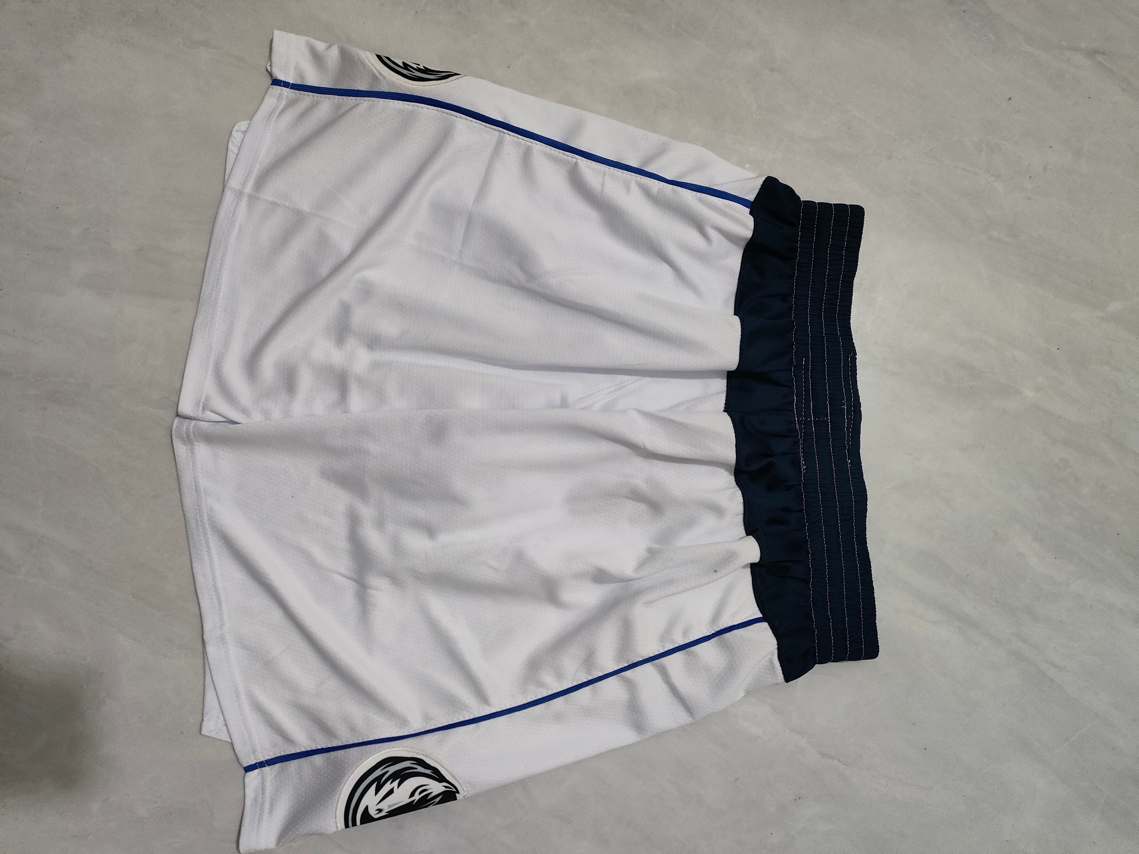 Dallas Mavericks white shorts