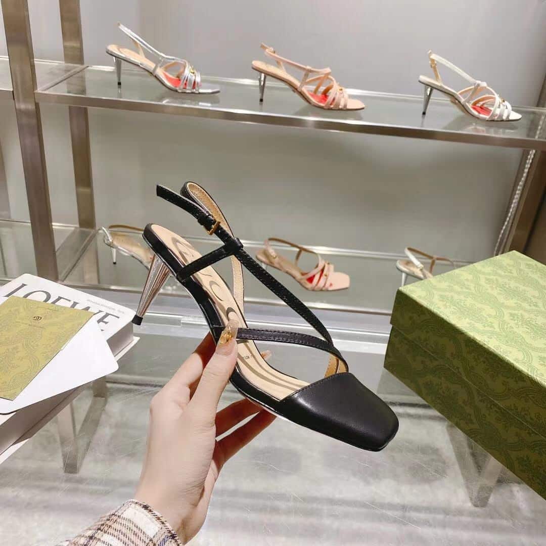 Gucci Black Mid Heel