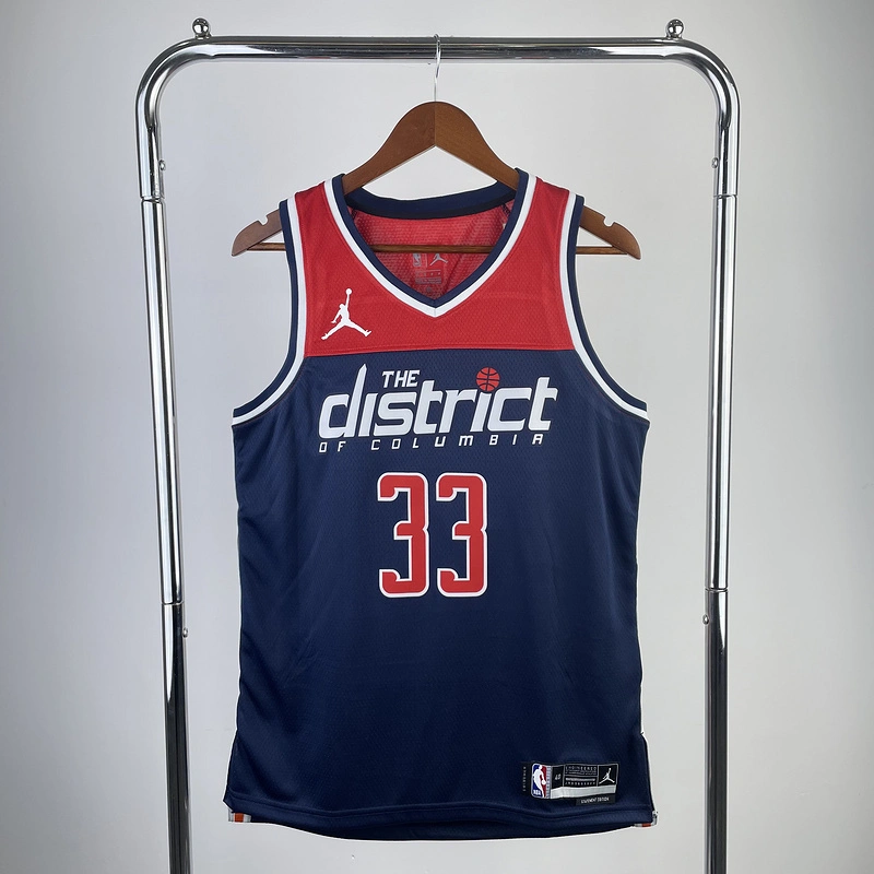 2023 NBA Washington Wizards 33 Kuzma Basketball Jersey