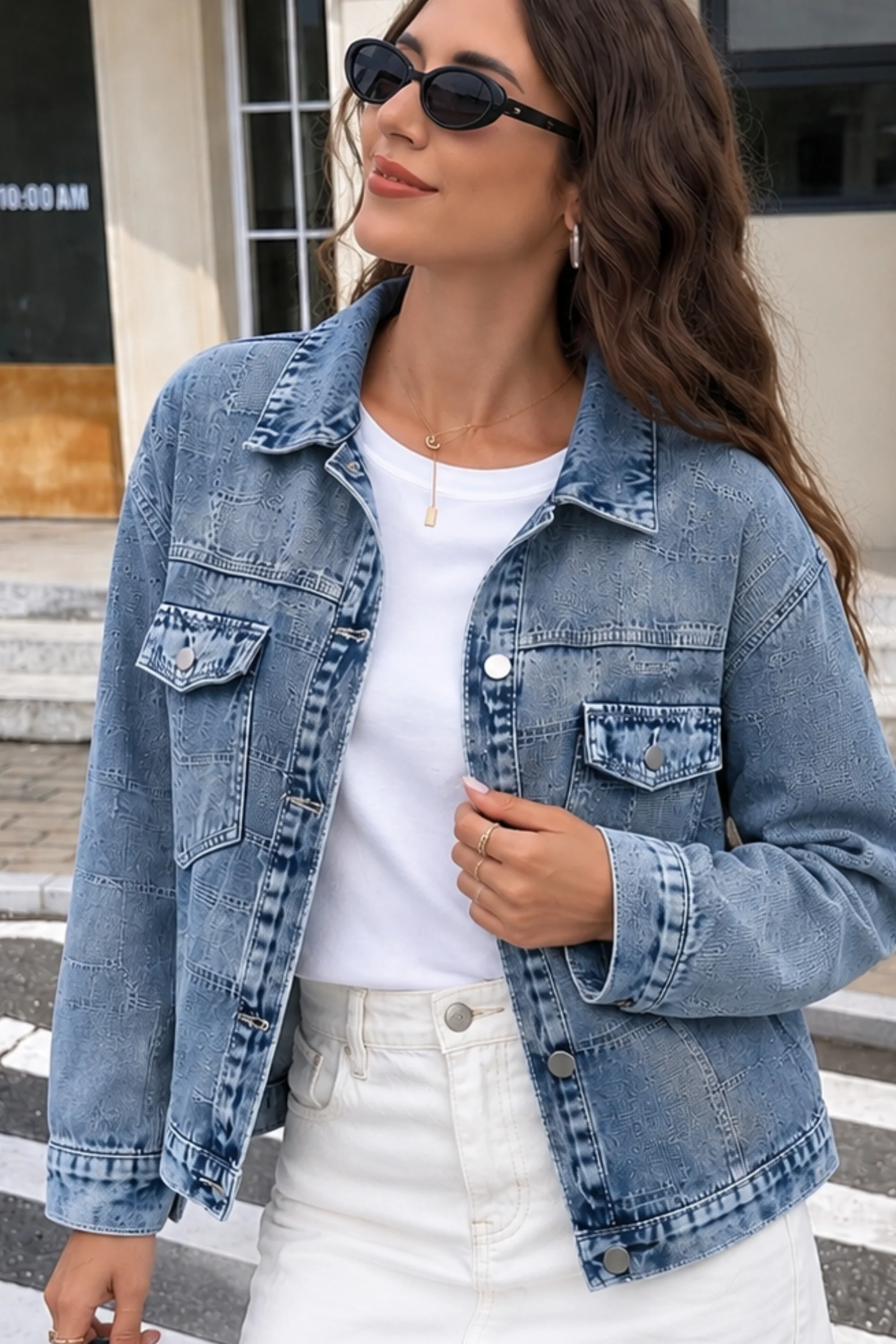 Washed Blue Denim Jacket