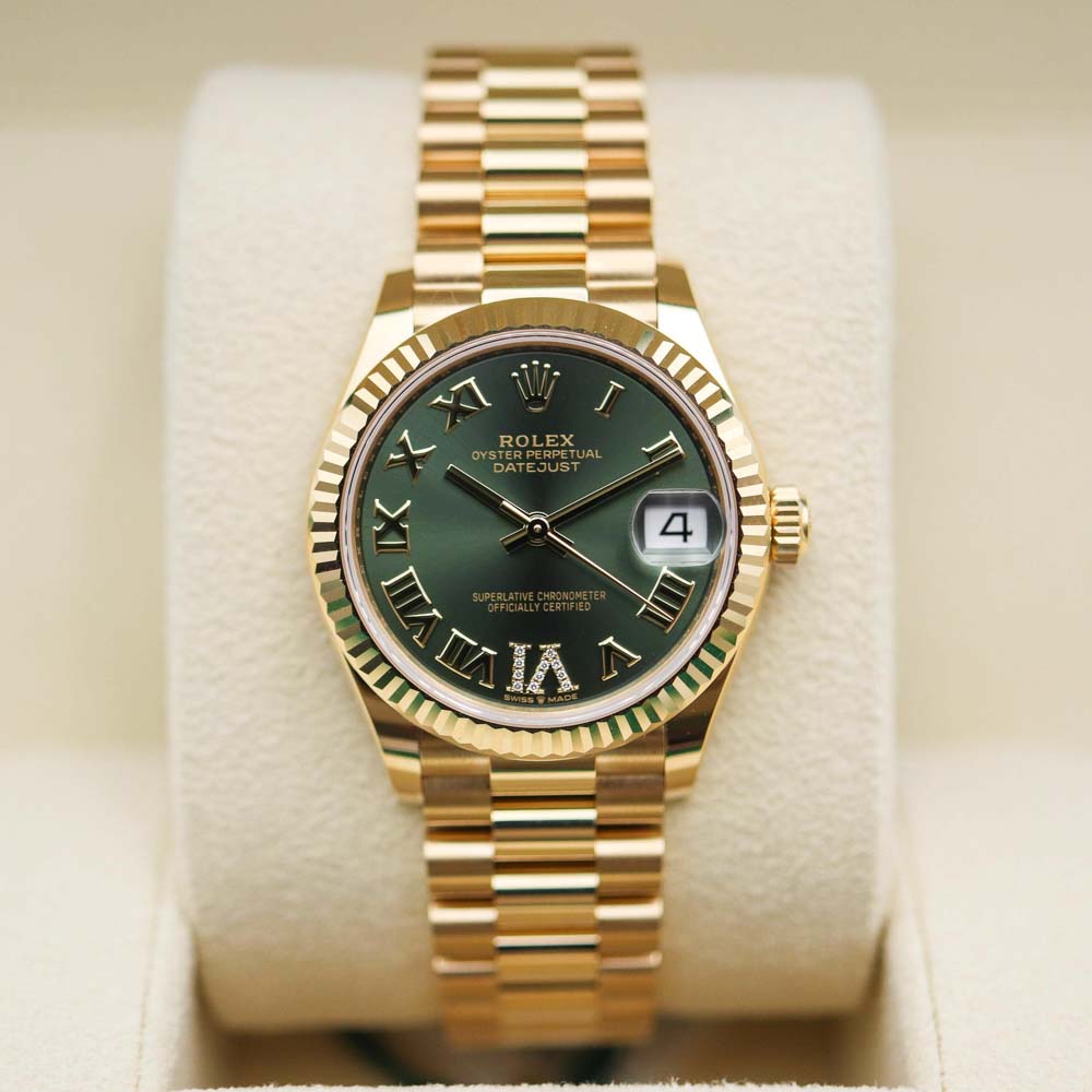[Superclone] Rolex Datejust 31mm Olive Green Dial Fluted President 278278