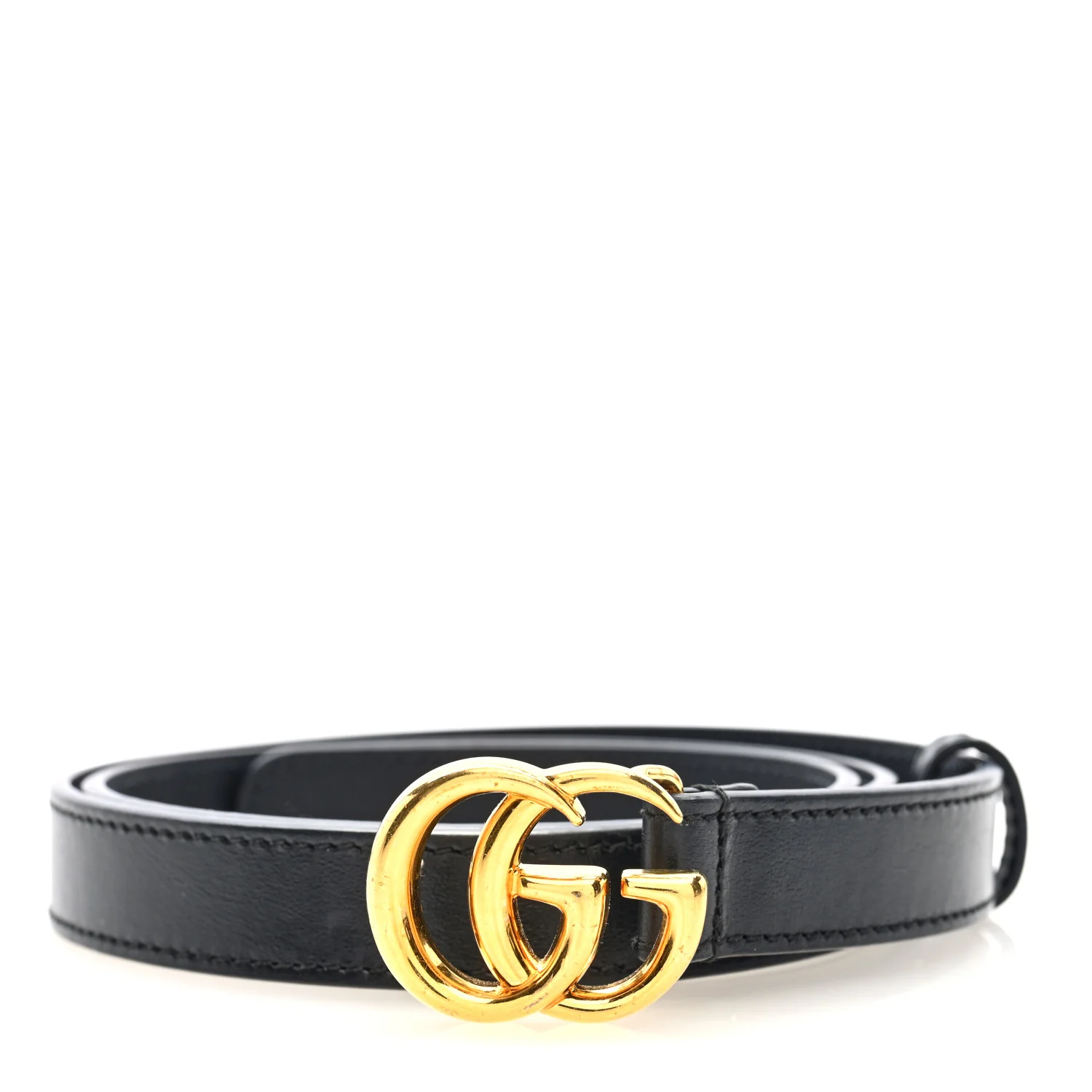 Calfskin Double G 20mm Belt 80 32 Black