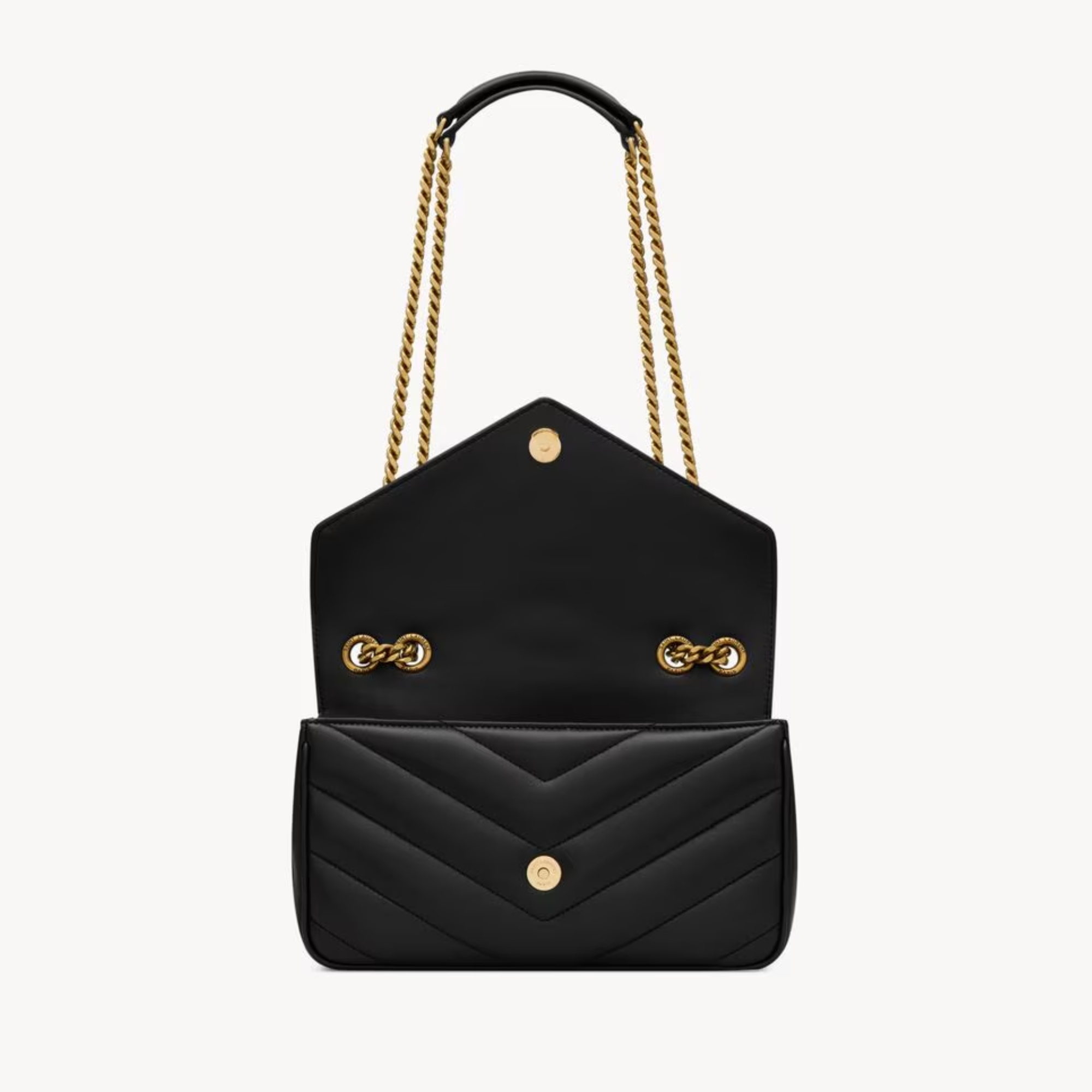Saint Laurent Loulou Small Black 24cm/9.4in