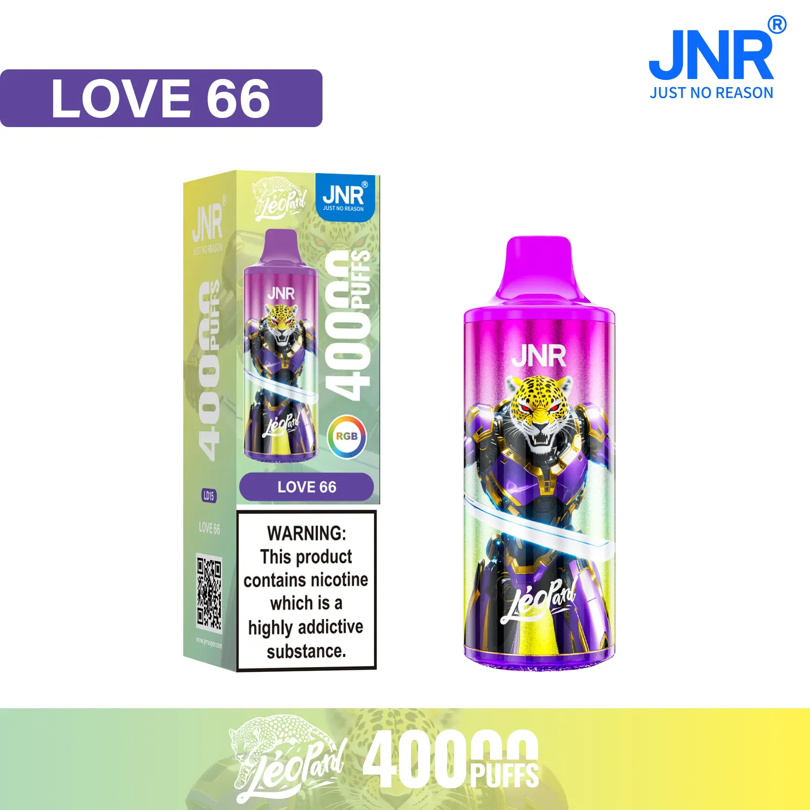 JNR Léopard 40K Puffs Disposable Vape