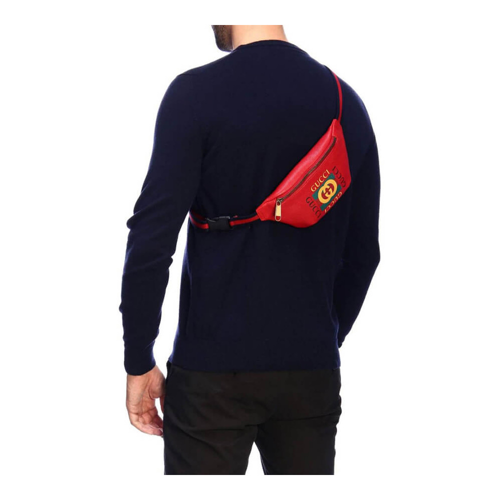 Gucci Coco Capitán Print Belt Bag Red