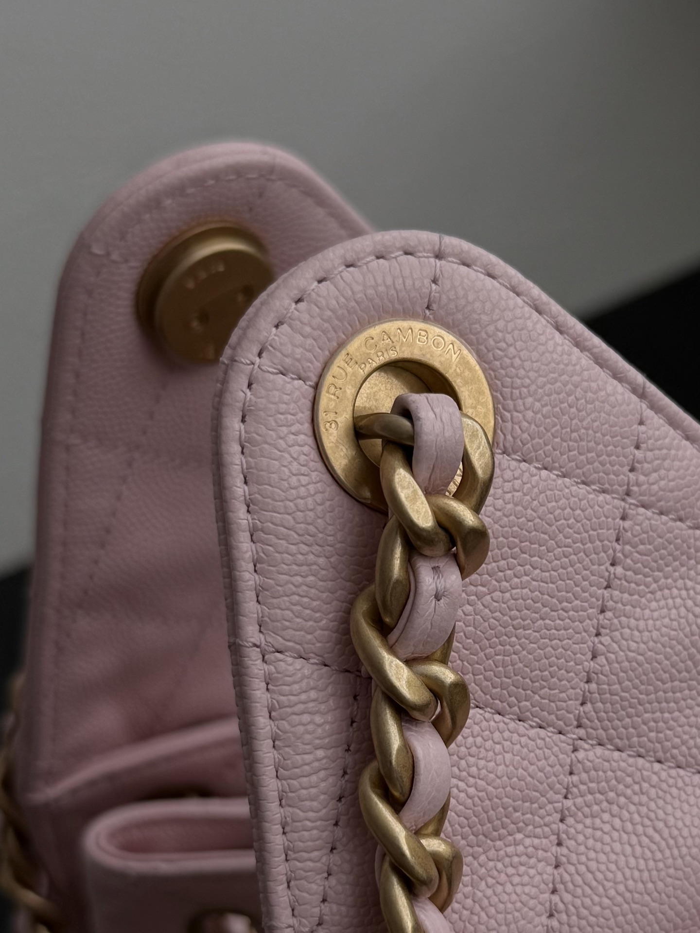 Chanel Spring-Summer 2025 Handbag Grained Calfskin & Gold-Tone Metal Pink 30Cm/ 11.8In