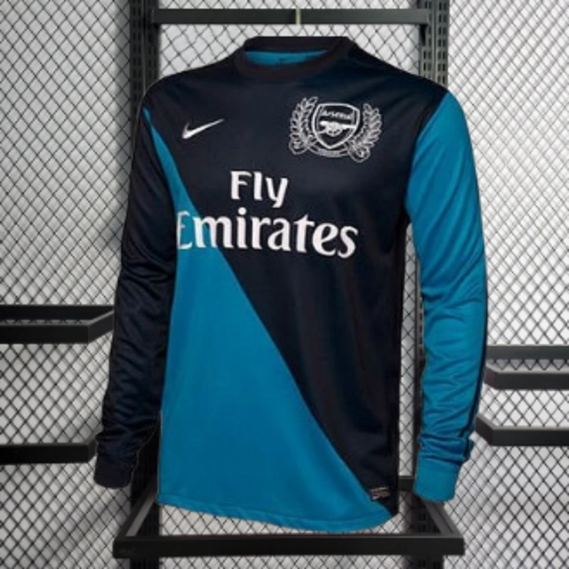 Retro Player 2011-12 Arsenal away Long Sleeve Football jersey retro