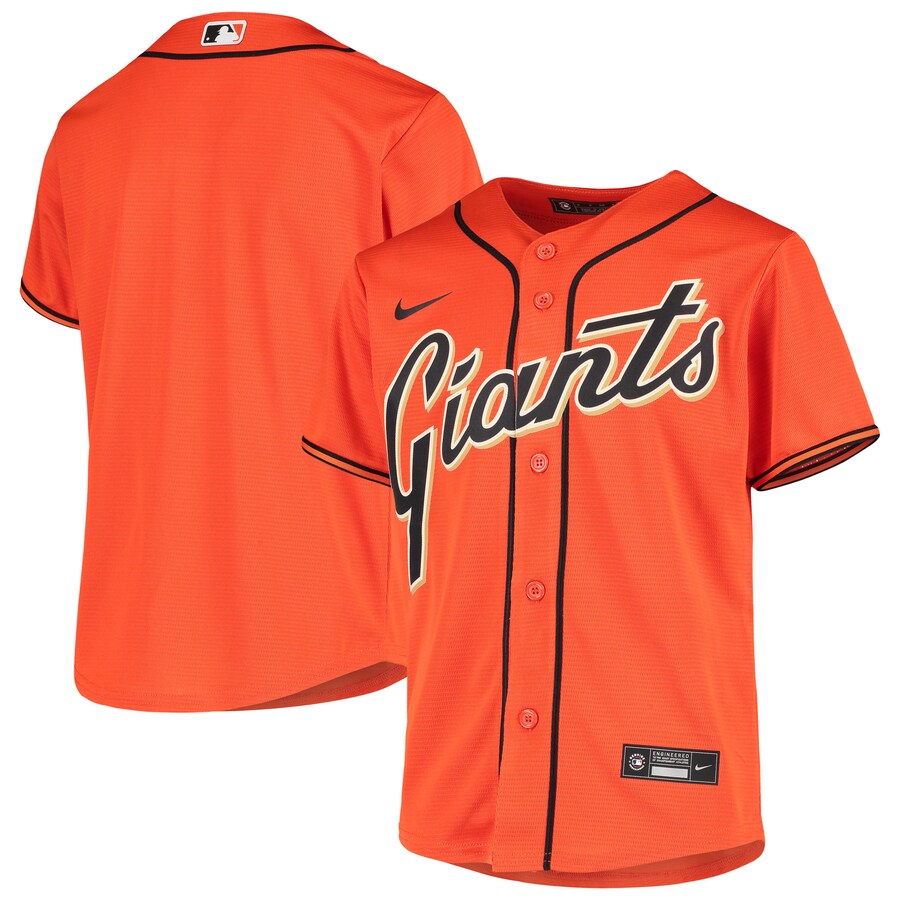 San Francisco Giants Youth Alternate Jersey Orange
