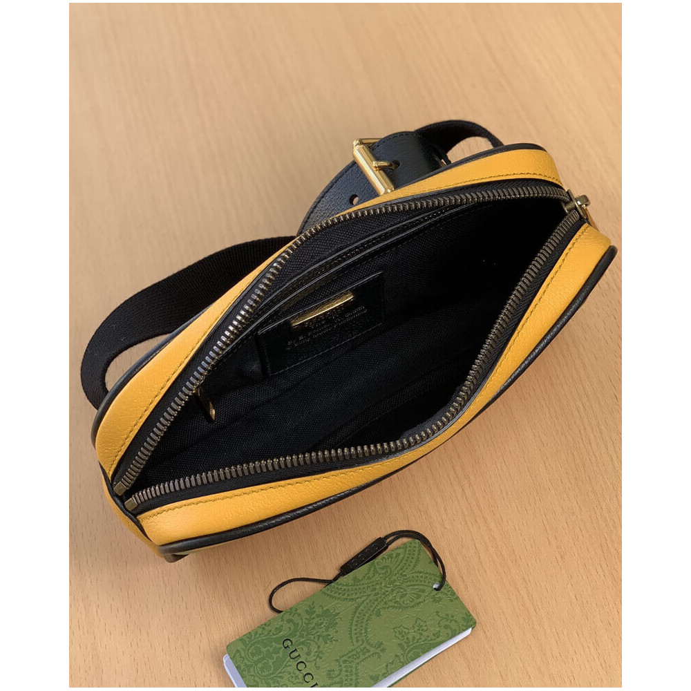 Gucci 100 Belt Bag In Yellow Leather