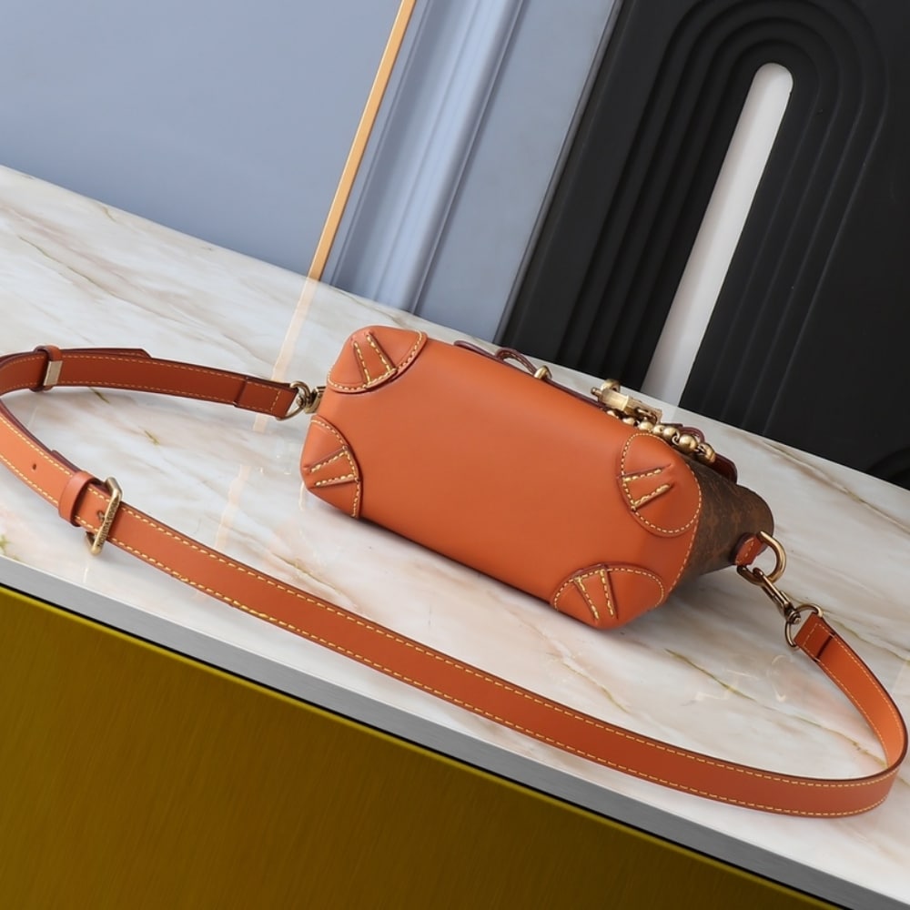 Louis Vuitton Steamer Bag 15 Brown 16.5Cm M11630