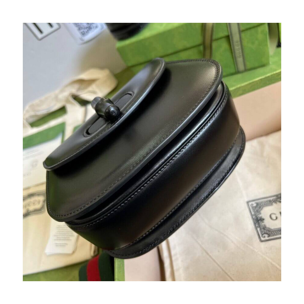 Gucci Mini Top Handle Bag with Bamboo Black
