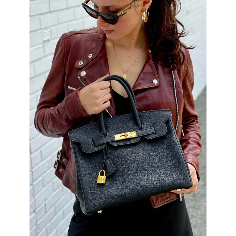 Hermes Black Togo Leather Birkin 30