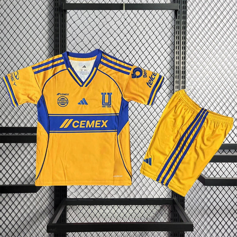 2025-26 Tigres Home KIDS Football Jersey
