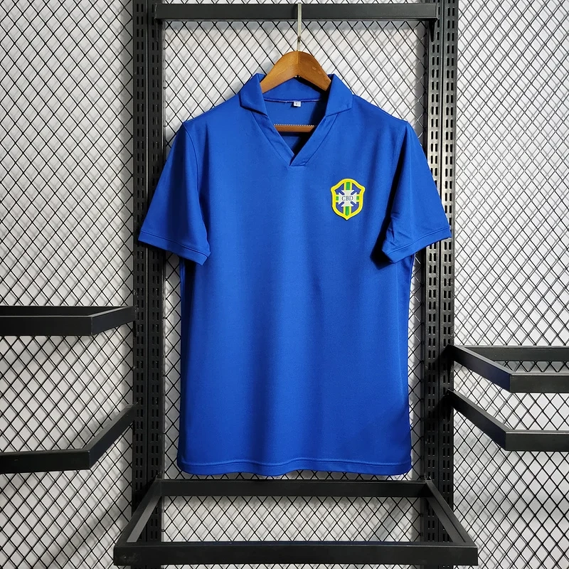 Retro 1957-62 Brazil Away Football jersey retro