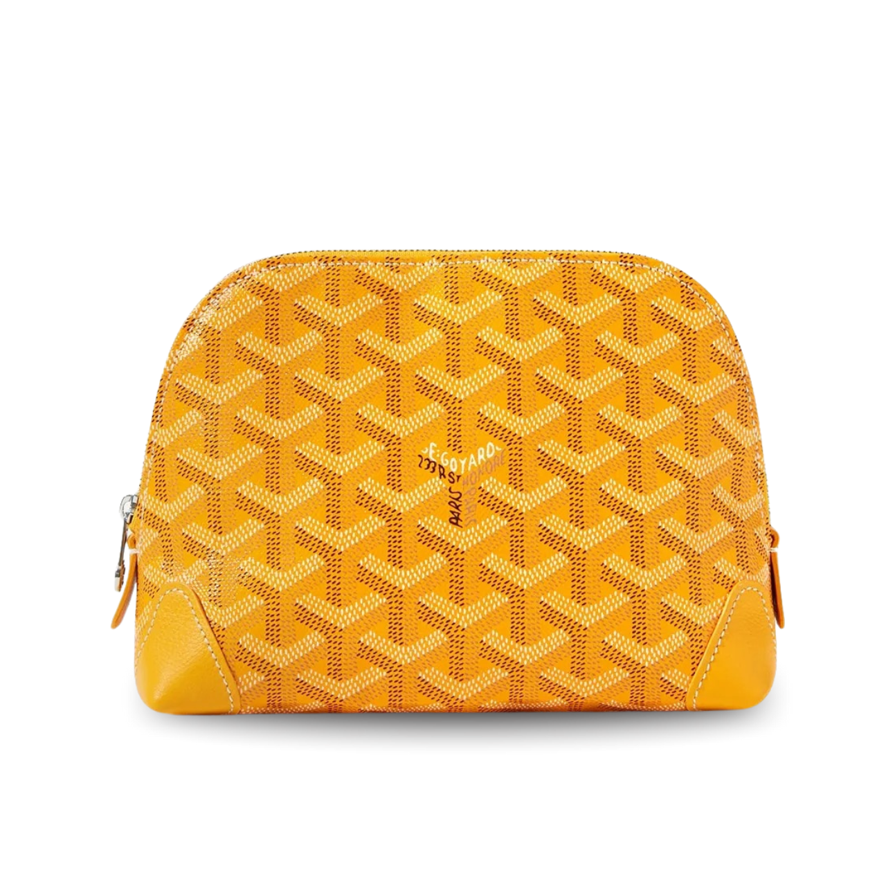 Goyard Vendôme Cosmetic Pouch 17 Cm Yellow Goyardine Canvas And Calfskin Trim