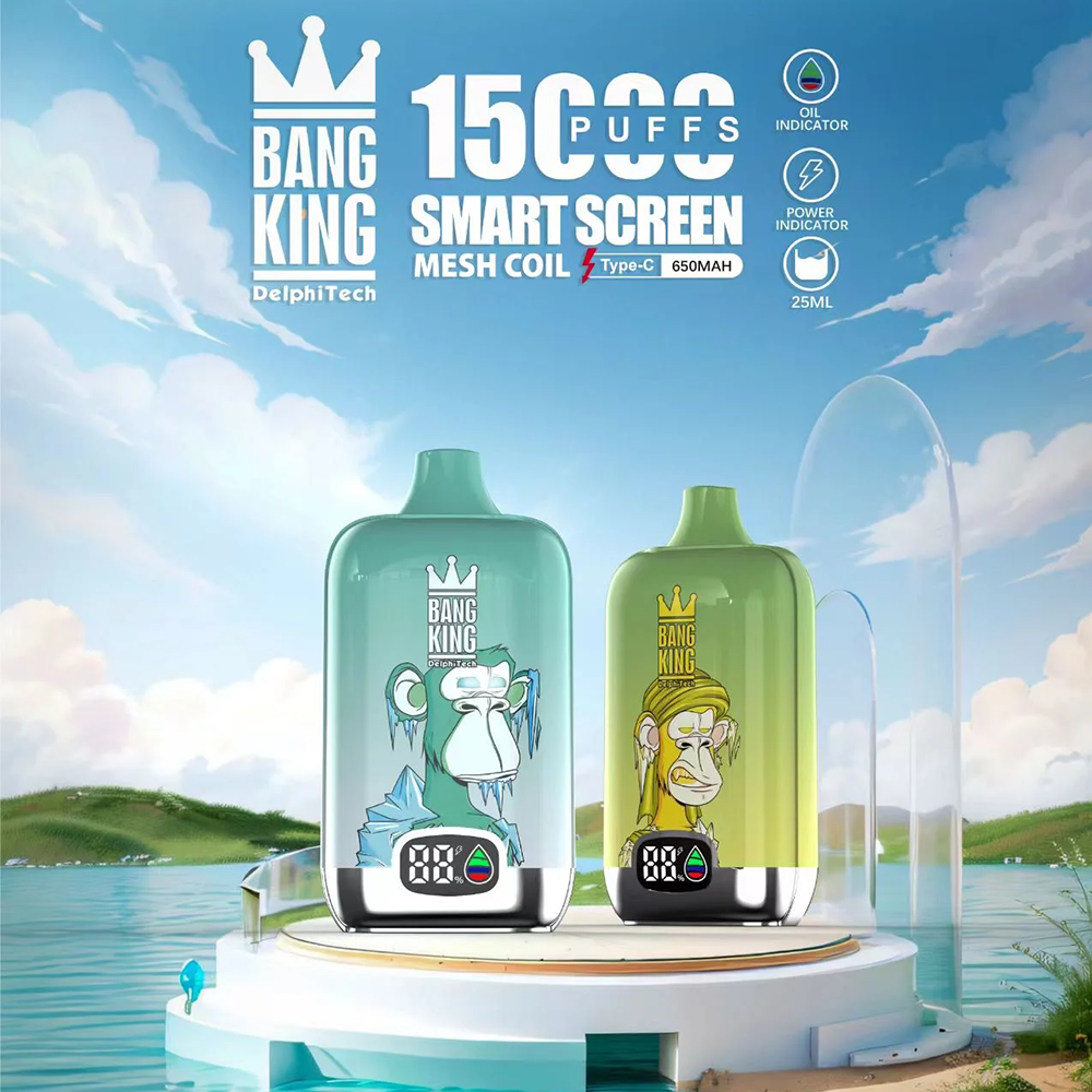 Bang King smartscreen 15000 Puffs Disposable Vape(3 pieces)