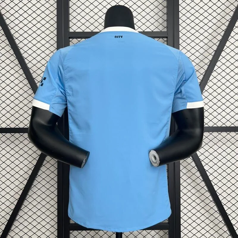 2025/2026 Premier League Manchester City Team Home Football Jersey Player Version