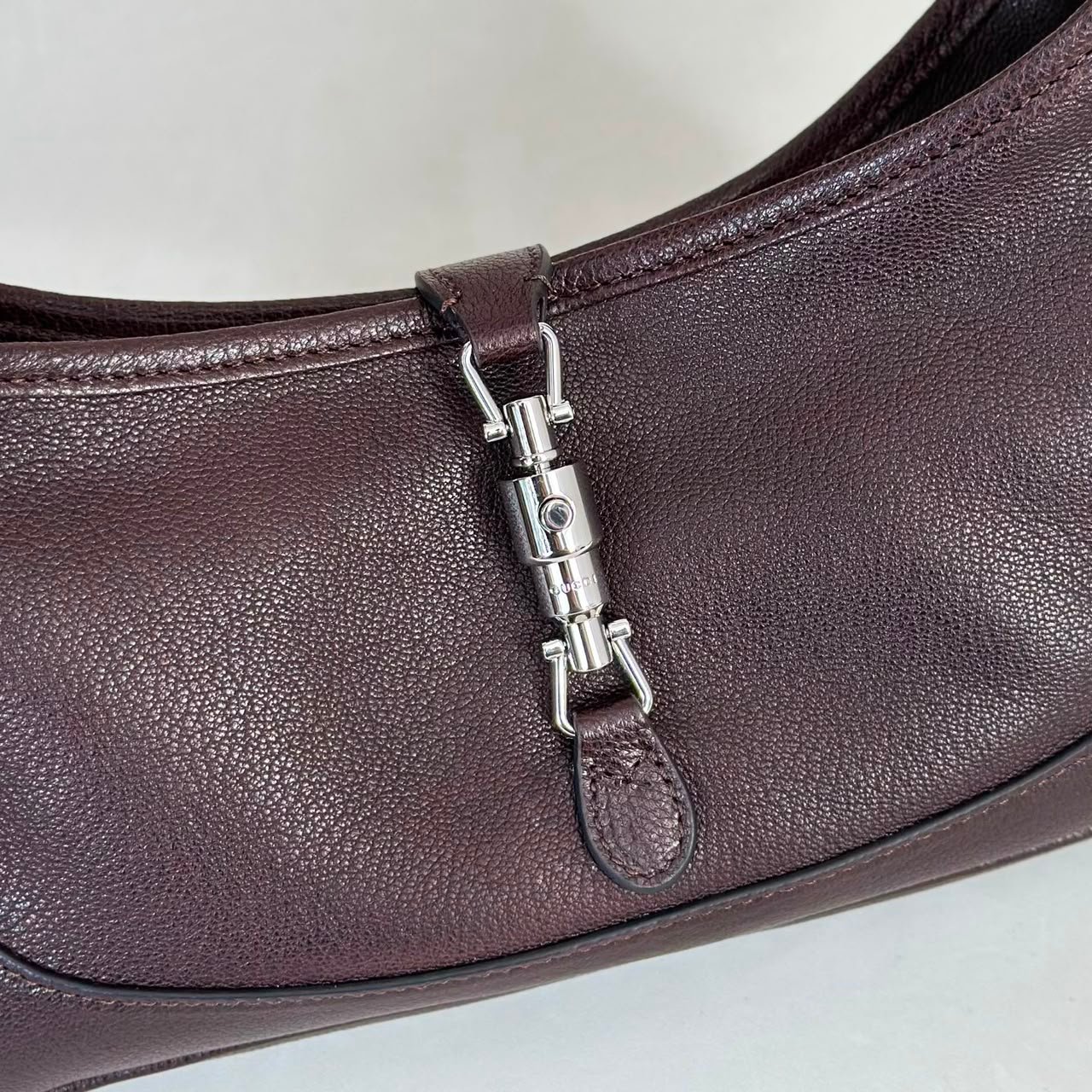 Gucci Jackie Slim Medium Shoulder Bag 28cm/11in Dark Brown ‎863137