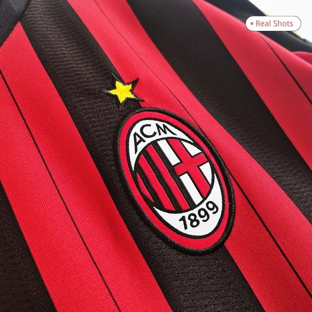 KAKA' #22 Retro AC Milan 2013/14 Home Long Sleeve UCL Jersey