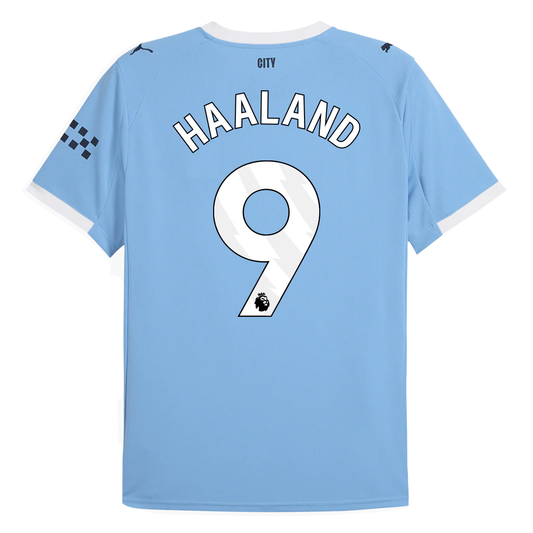 HAALAND #9 Manchester City Home Soccer Jersey 2025/26 Blue