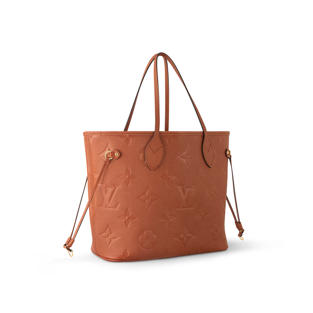 Louis Vuitton Neverfull Mm Tote Bag Cognac Brown 31cm M12605
