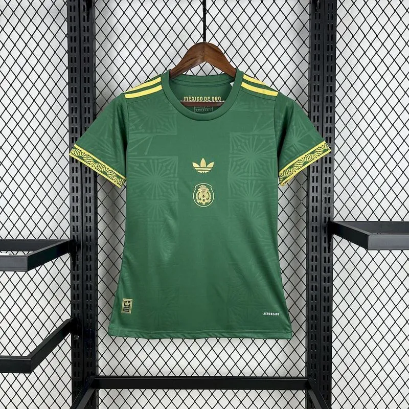 Women's 2025-26 Mexico Gold Cup Special Edition green Football jersey