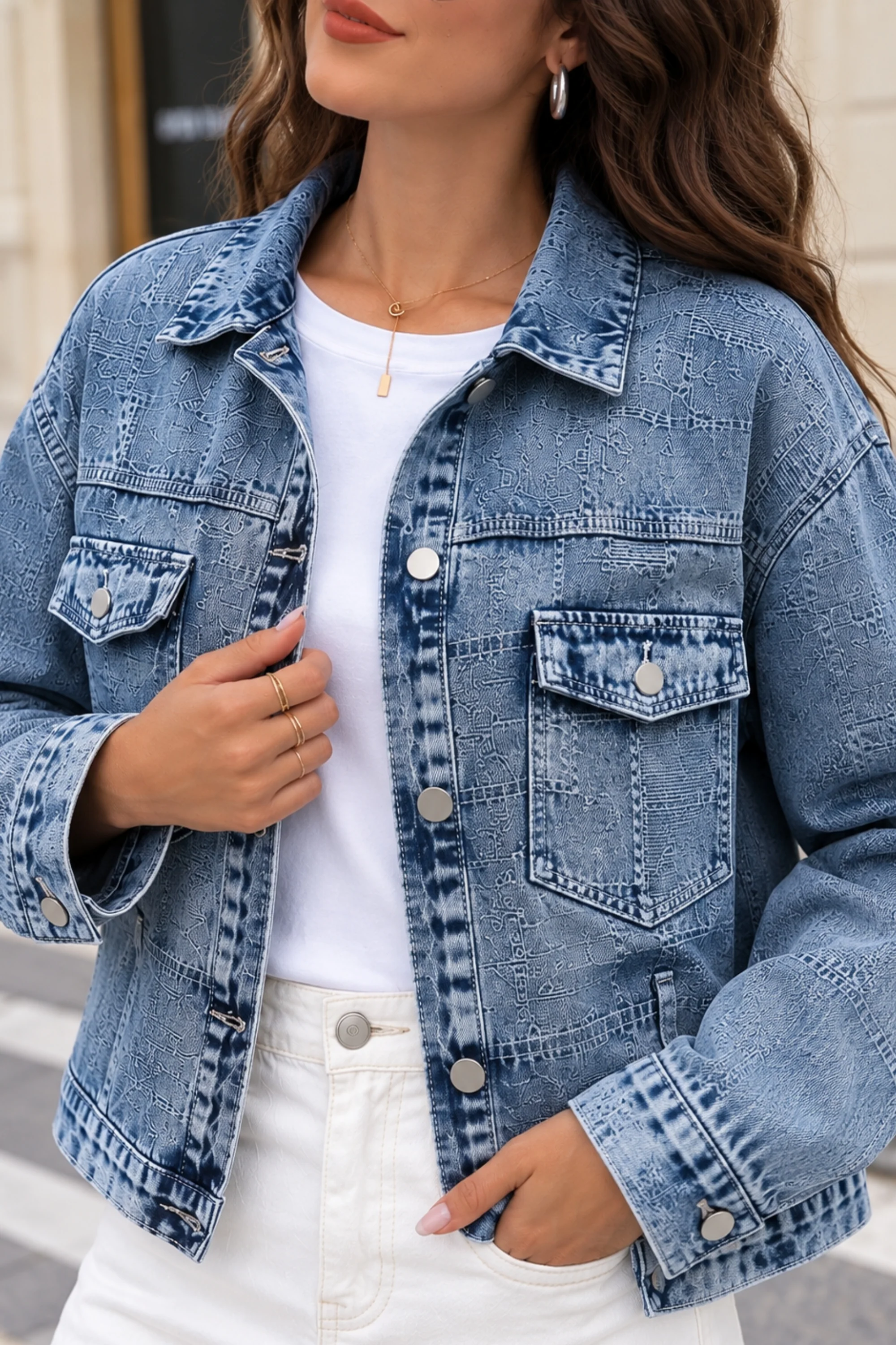 Washed Blue Denim Jacket