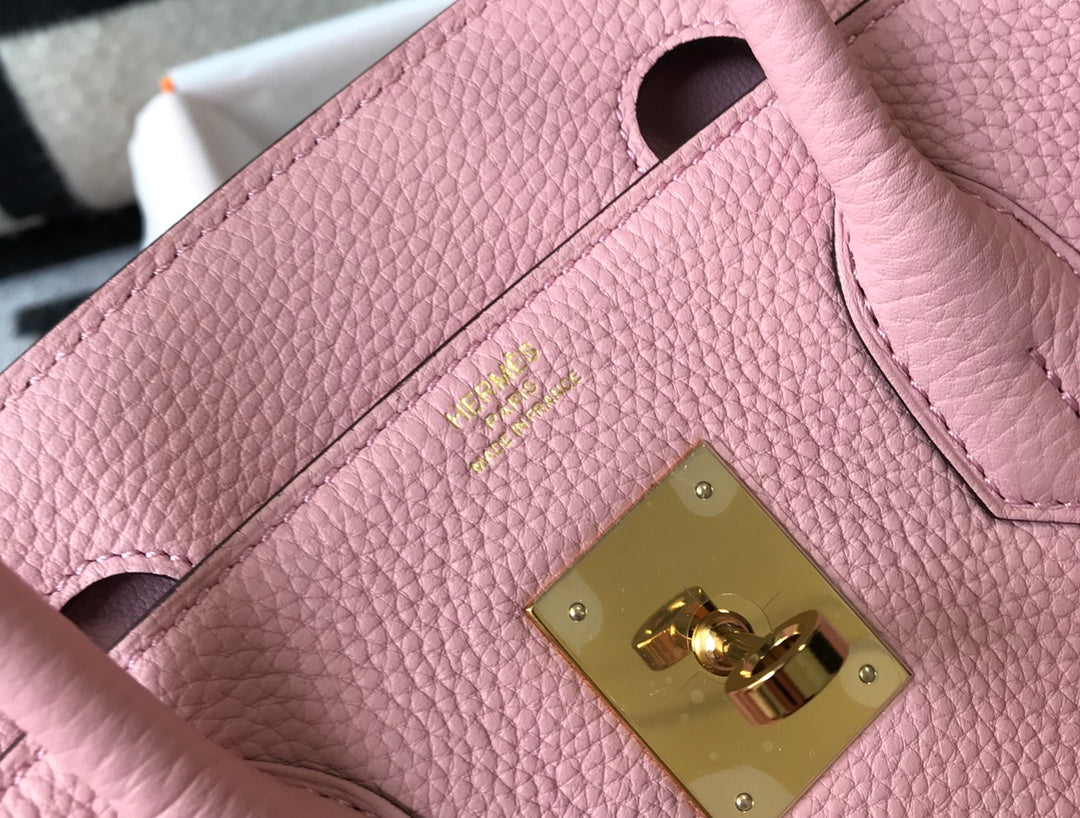 Hermes Birkin 35Cm Pink Togo Leather Gold Hardware
