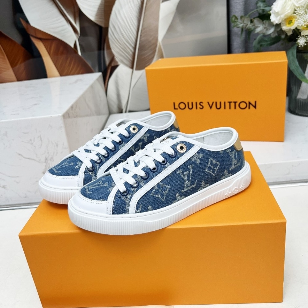 Louis Vuitton Lv Lagoon Sneaker Denim Blue 1Agyg4