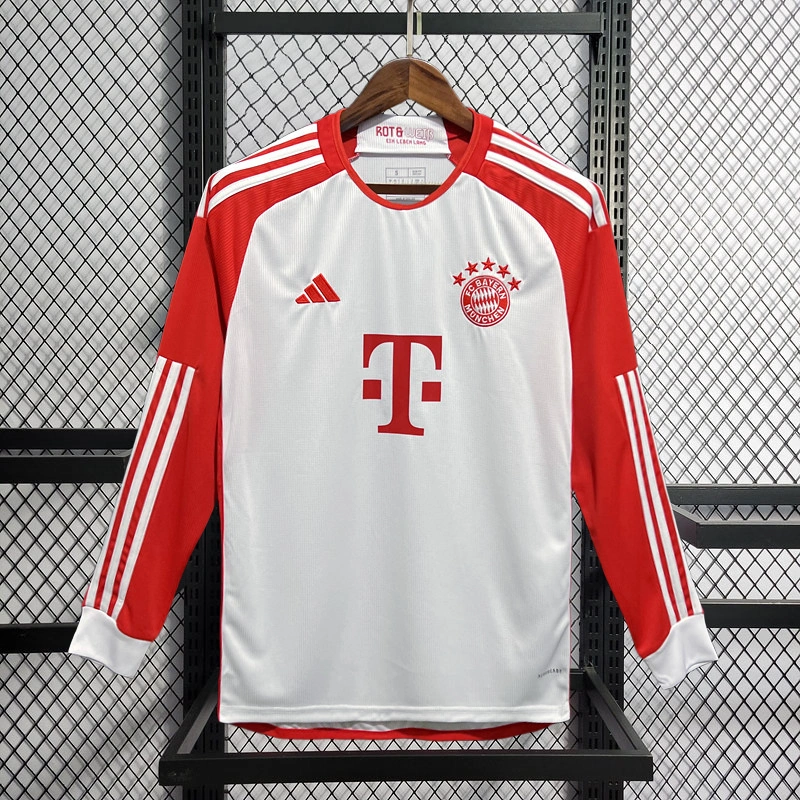 2023-24 Bayern Munchen Home Long sleeves Football jersey