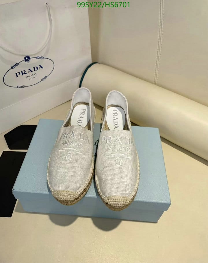 Prada Linen Espadrilles White