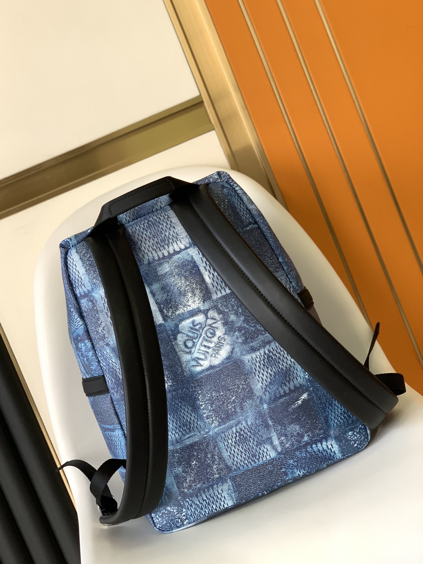 Louis Vuitton Discovery Backpack Pm Damier Blue 15.7In/40Cm