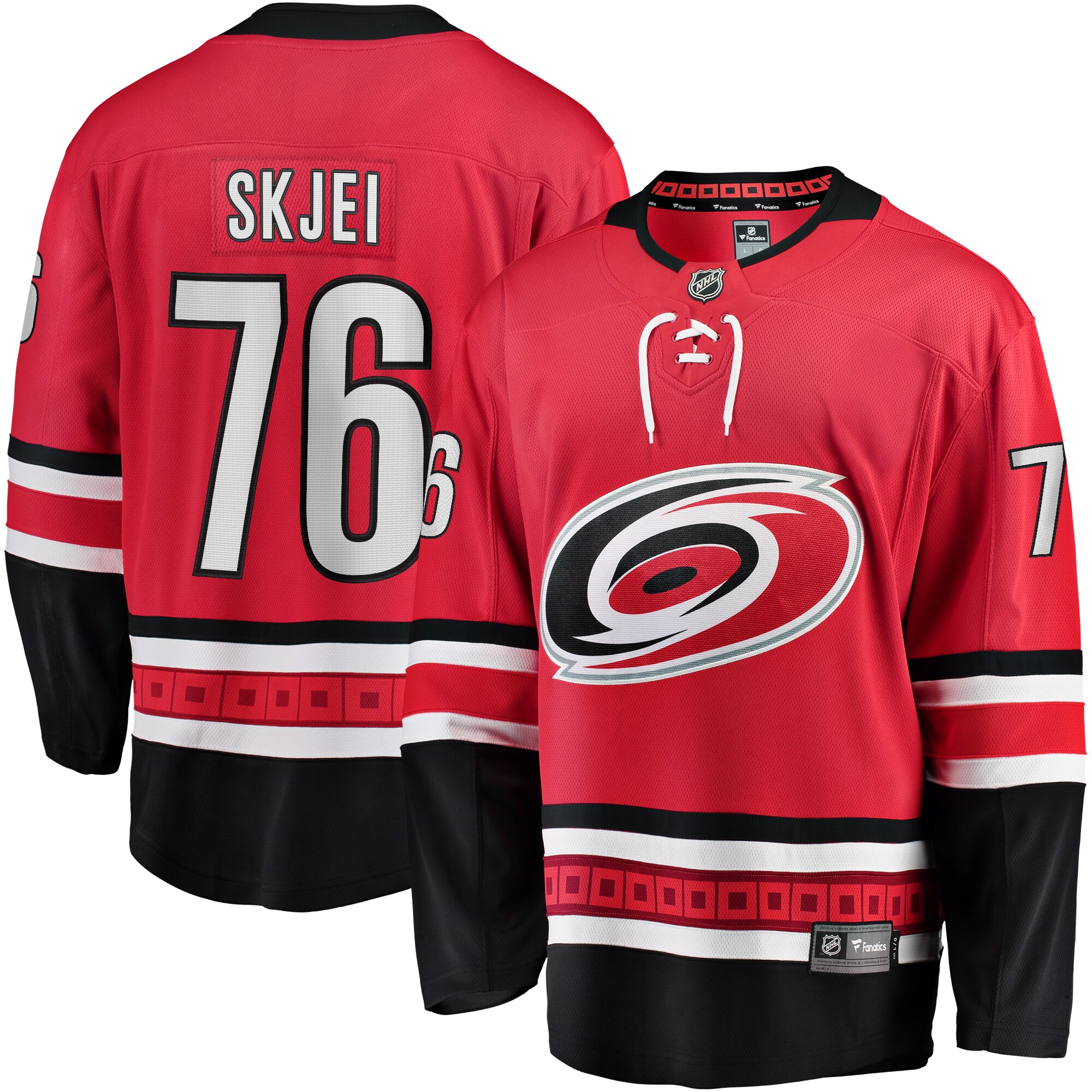 Brady Skjei Carolina Hurricanes Fanatics Alternate Breakaway Player Jersey – Red