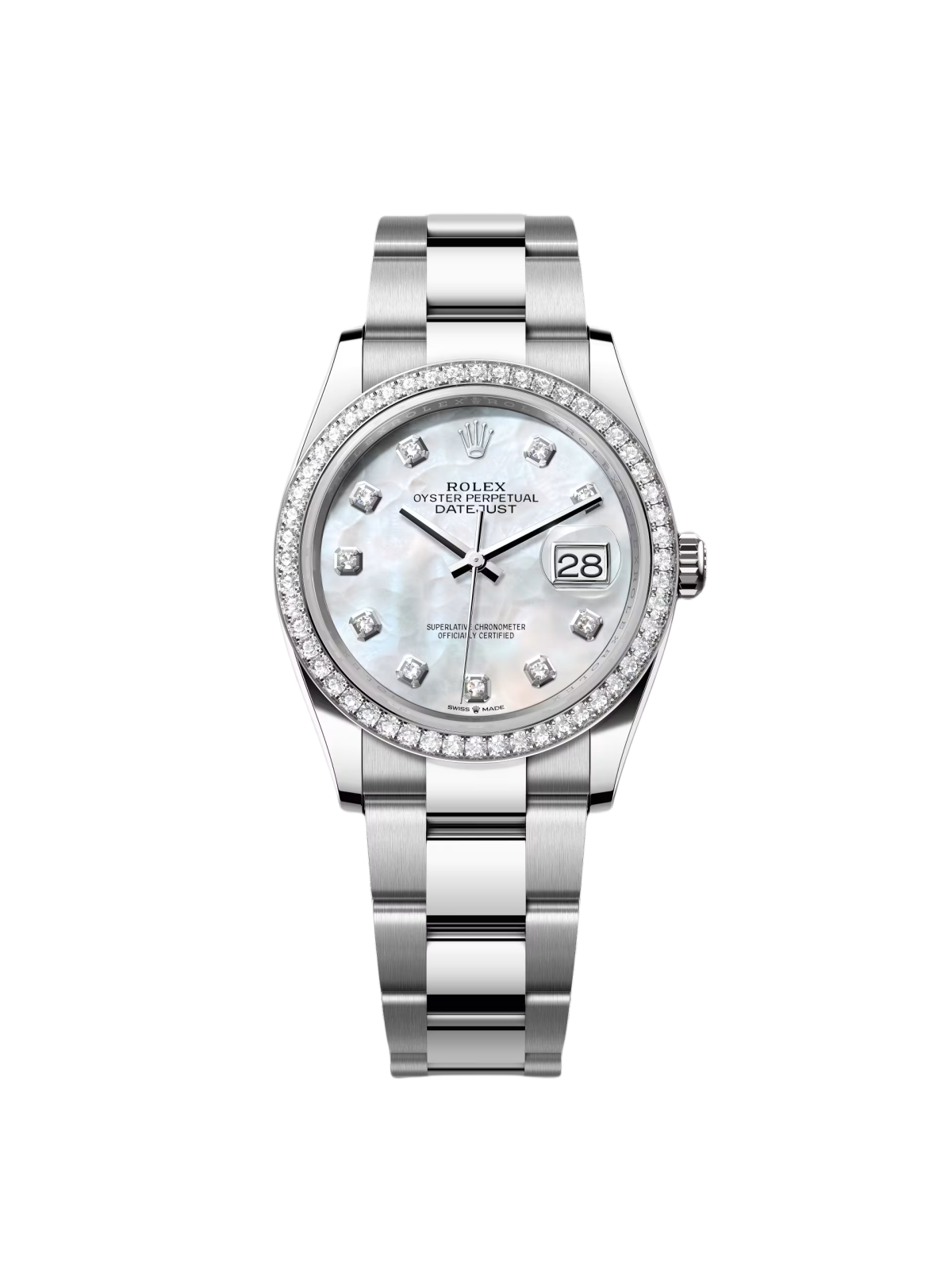Rolex  Datejust 36mm 126284 Mother-of-Pearl Dial Oyster Bracelet
